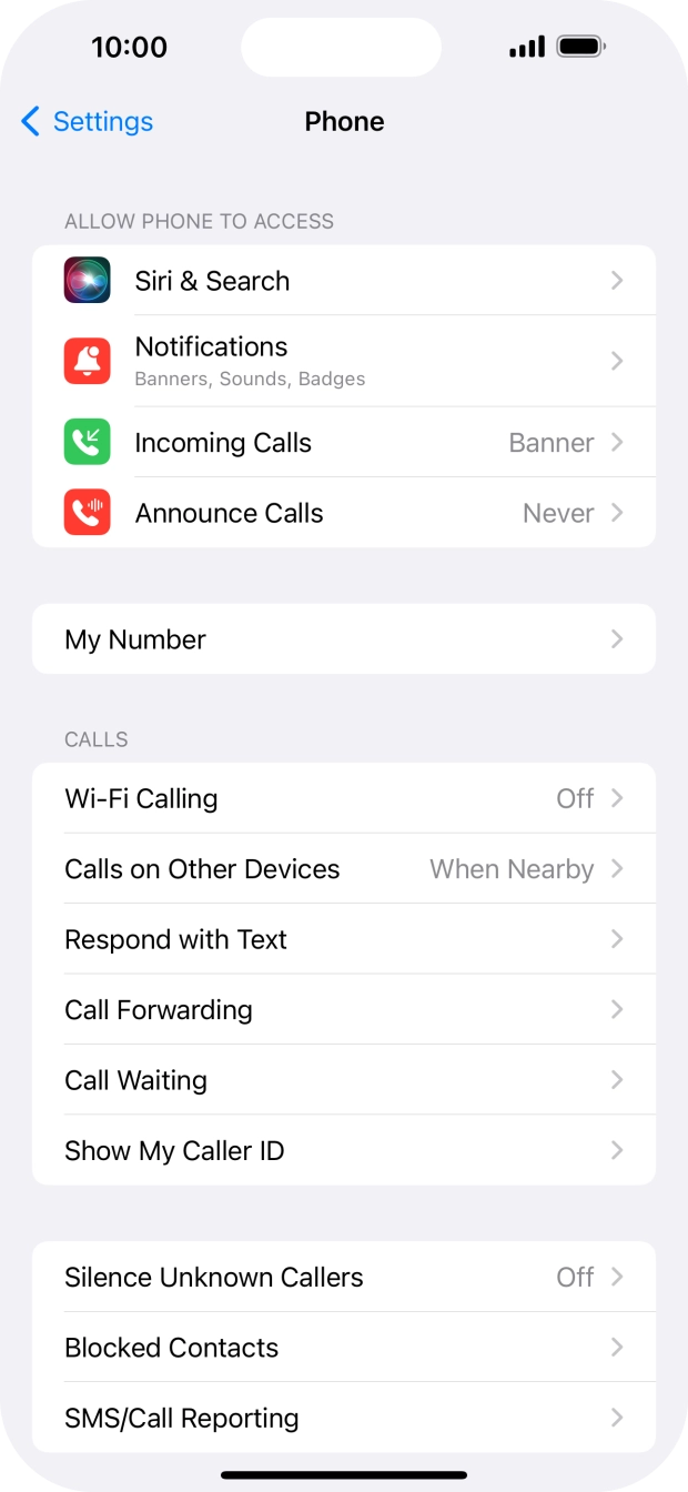 Press Wi-Fi Calling.