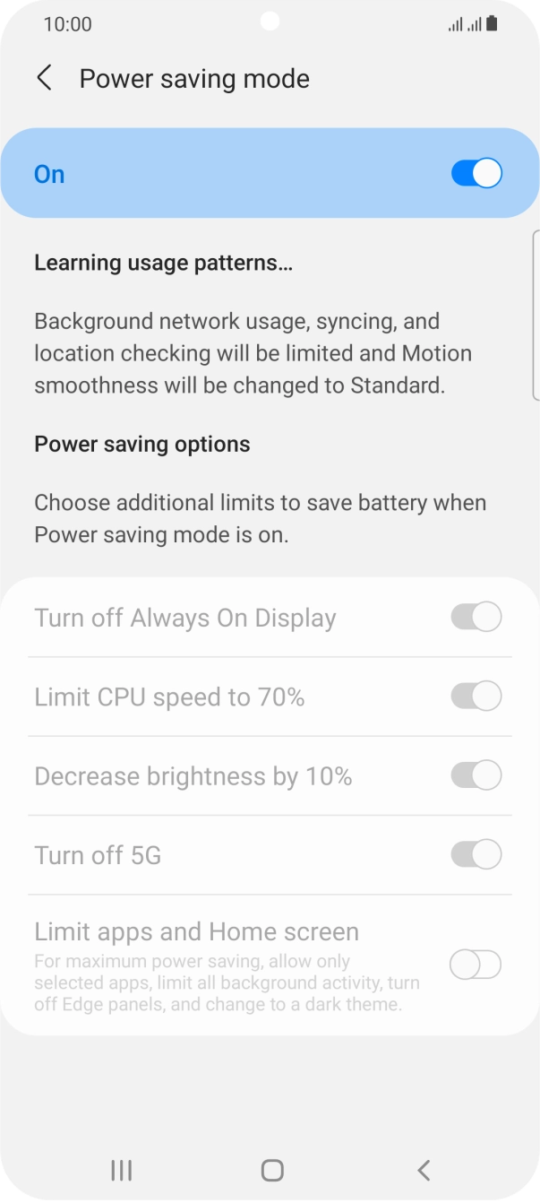 Press the Home key to return to the home screen.