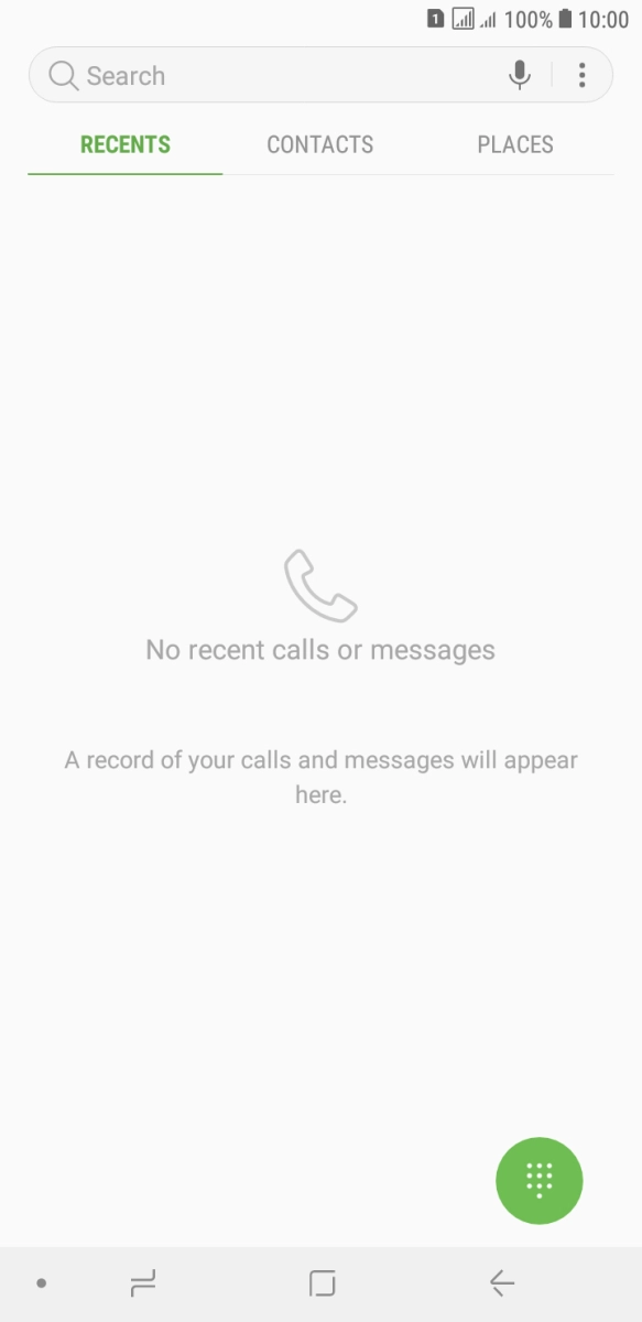 Press the menu icon.