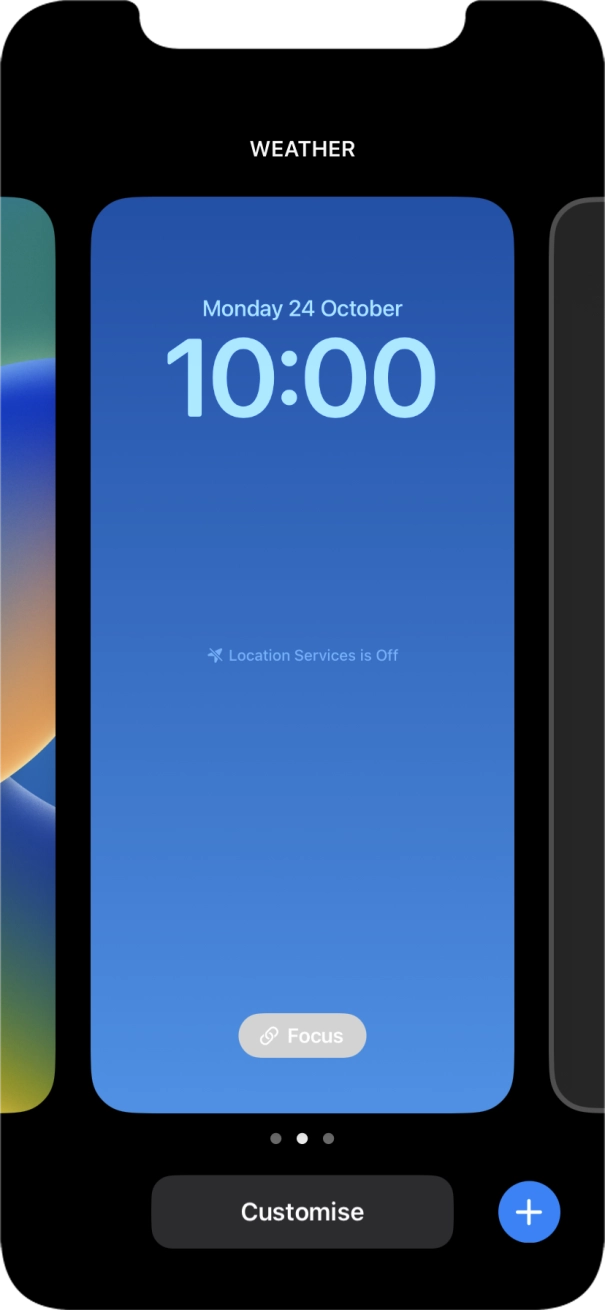 Press Focus. Press Focus.