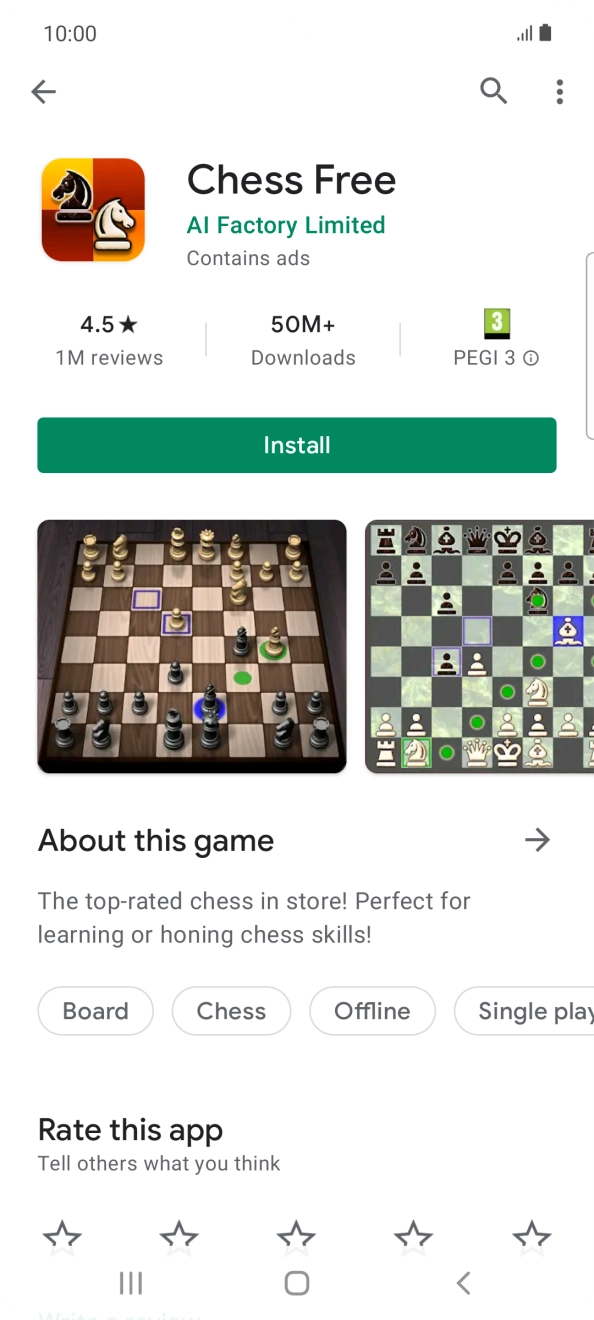 Press Install and follow the instructions on the screen to install the app. Press Install and follow the instructions on the screen to install the app.