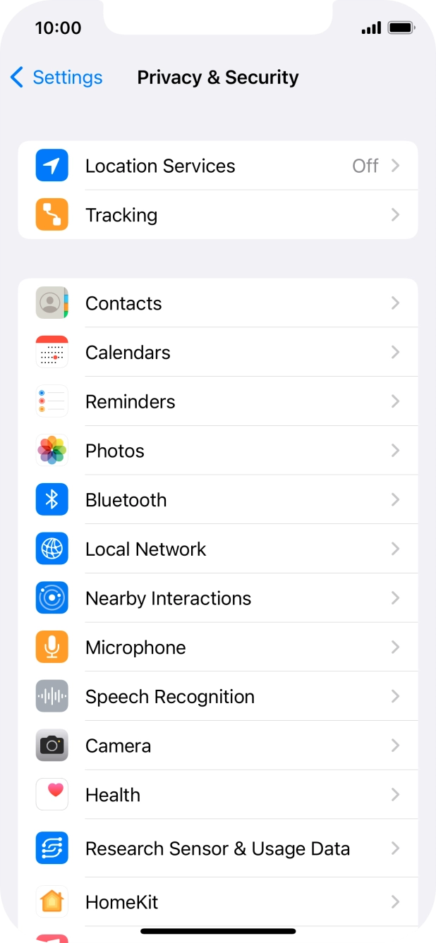 Press Location Services. Press Location Services.