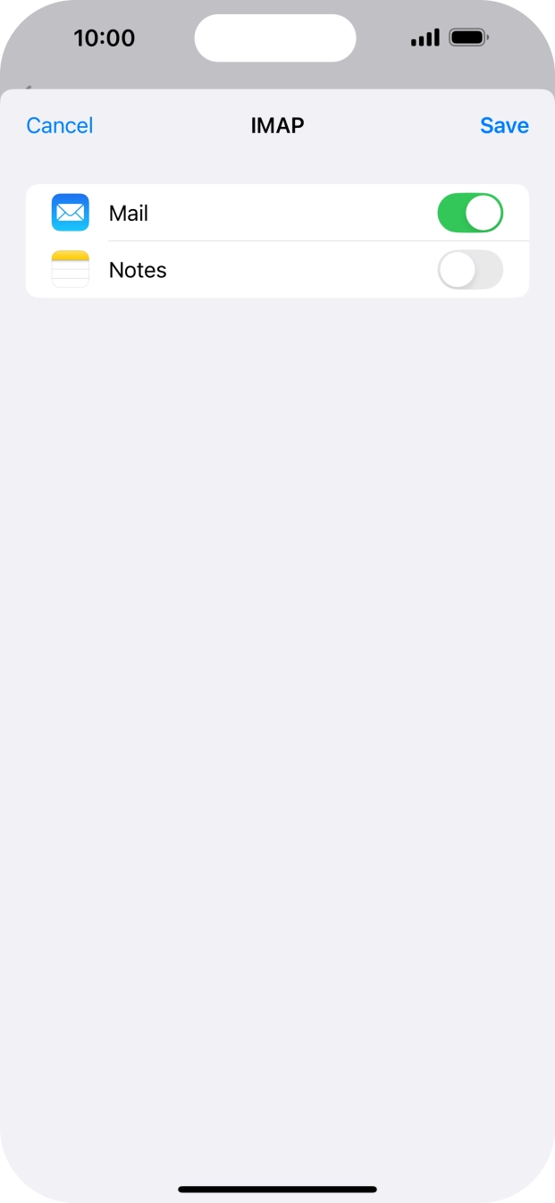 Press Save. Your email account has now been set up. To select more settings for incoming and outgoing server, proceed with the following steps. Press Save. Your email account has now been set up. To select more settings for incoming and outgoing server, proceed with the following steps.