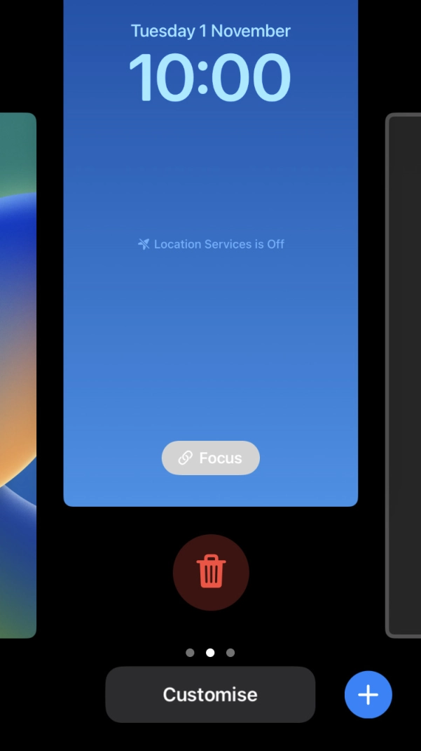 Press the delete icon. Press the delete icon.
