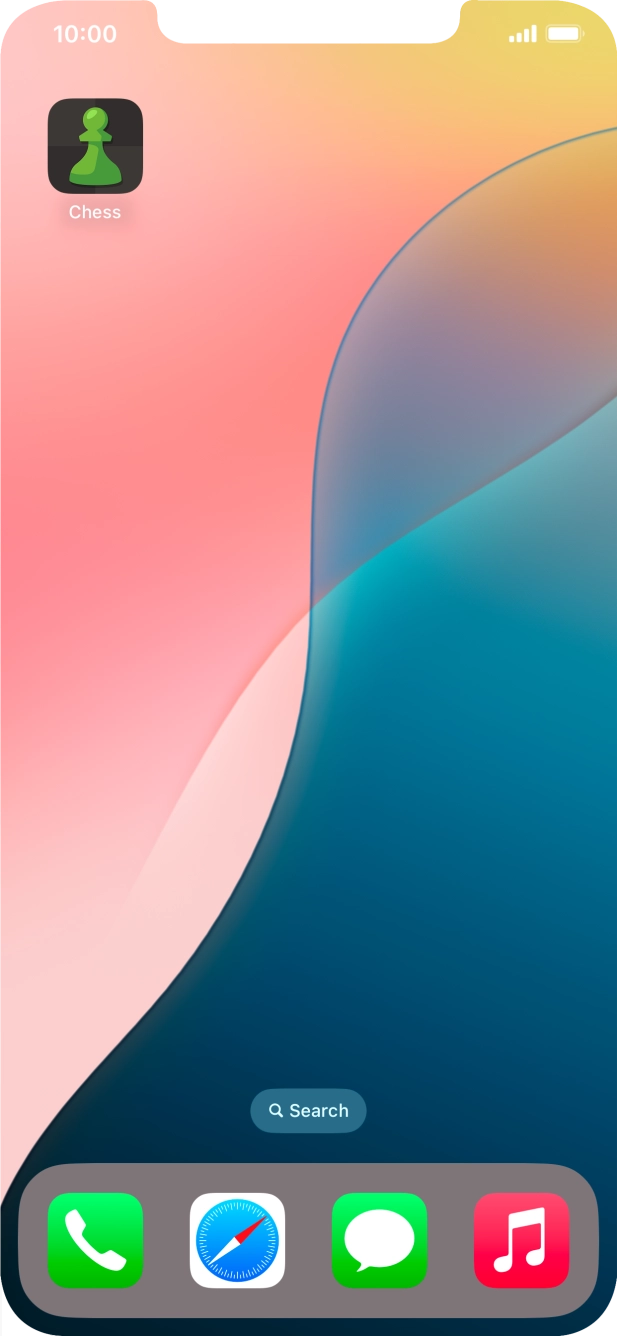 Press and hold the required app.