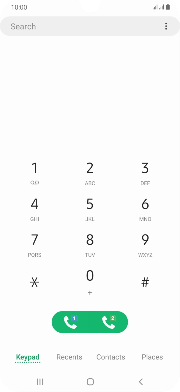 Press the menu icon. Press the menu icon.