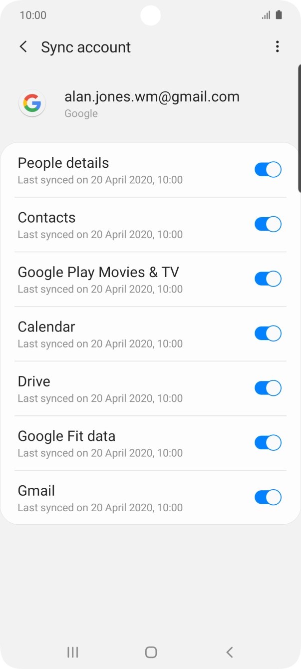 Press the Home key to return to the home screen.