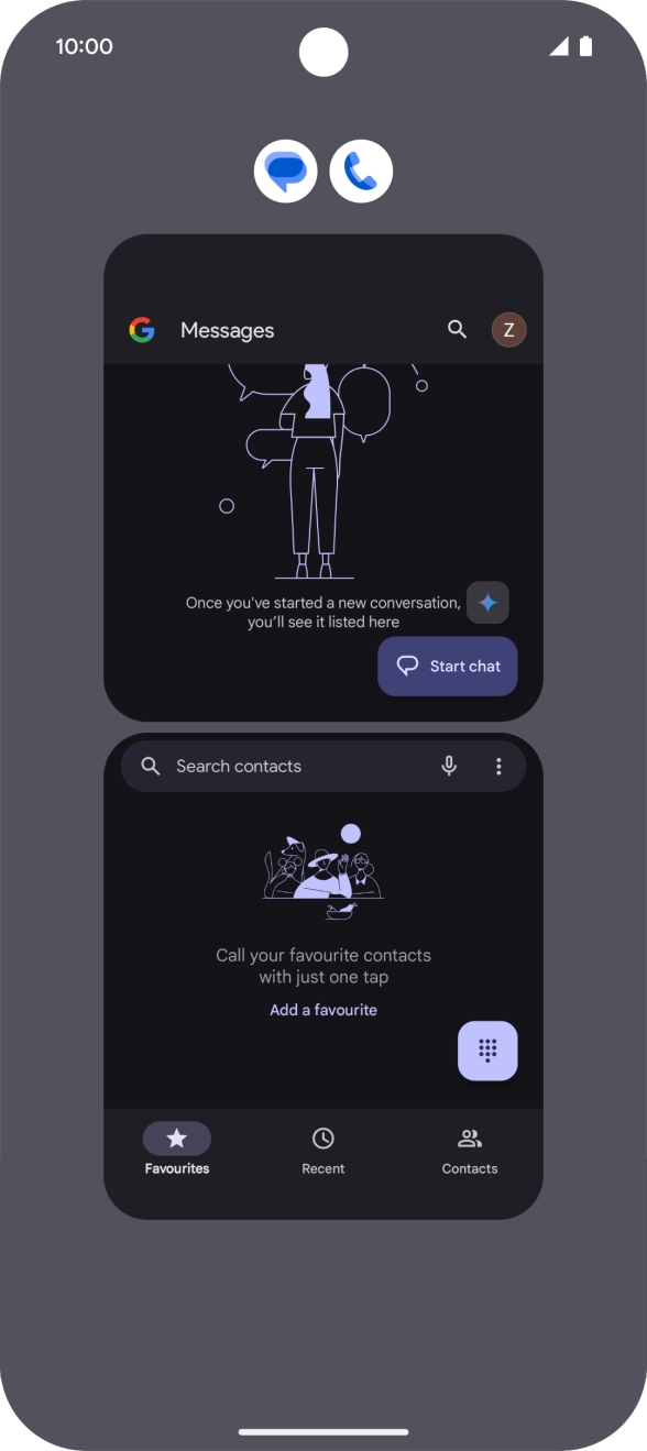 Slide your finger upwards on the application group.