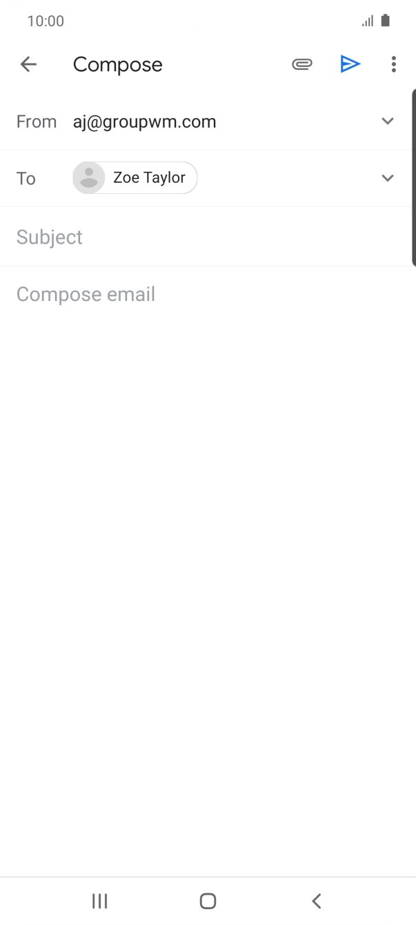 Press Subject and key in the required subject.