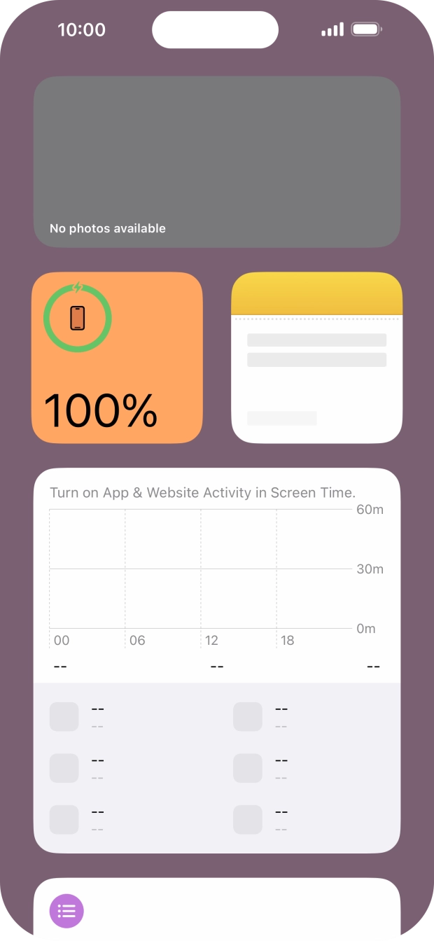Slide your finger upwards on the screen. Slide your finger upwards on the screen.