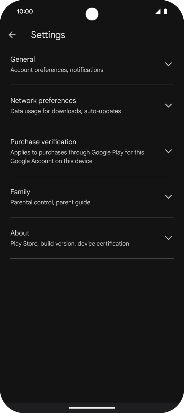 Press Network preferences.