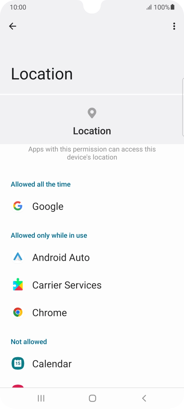 Press the required app. Press the required app.