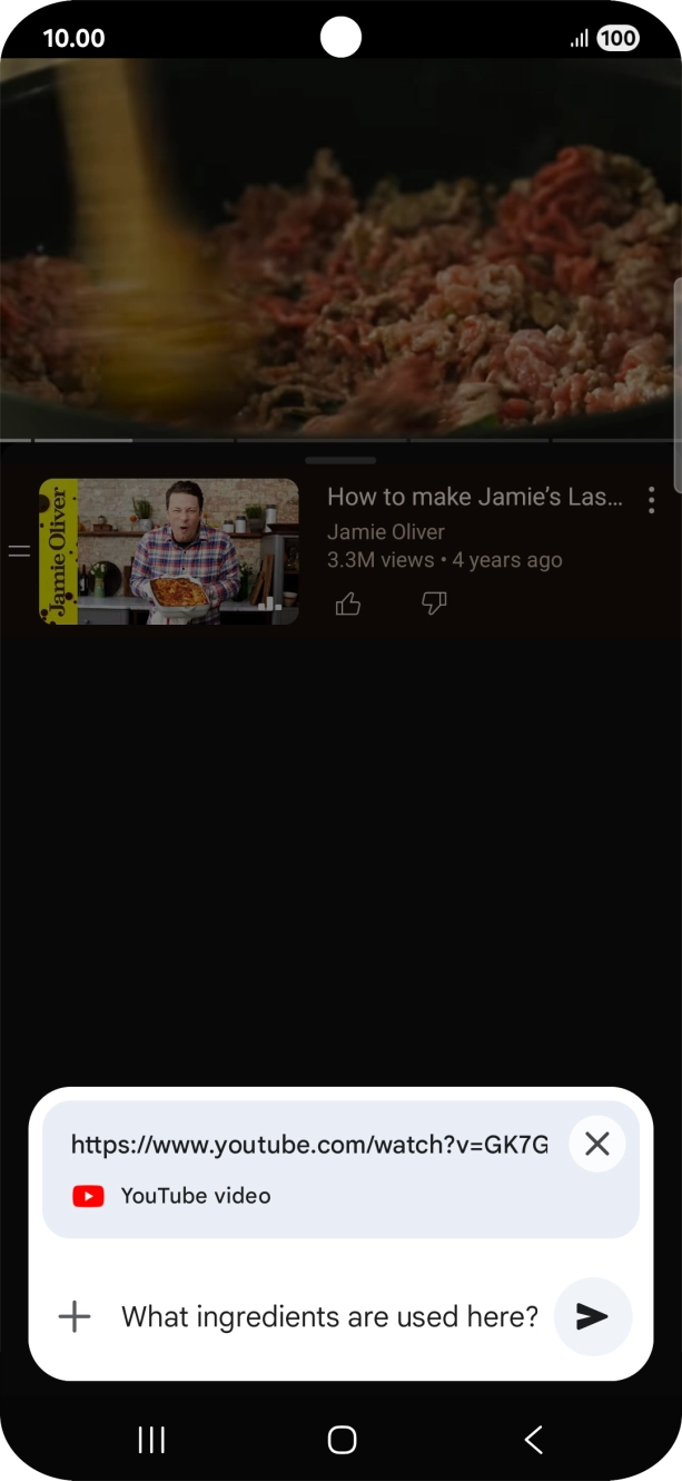 Follow the instructions on the screen to type or speak the required question for the video. Follow the instructions on the screen to type or speak the required question for the video.