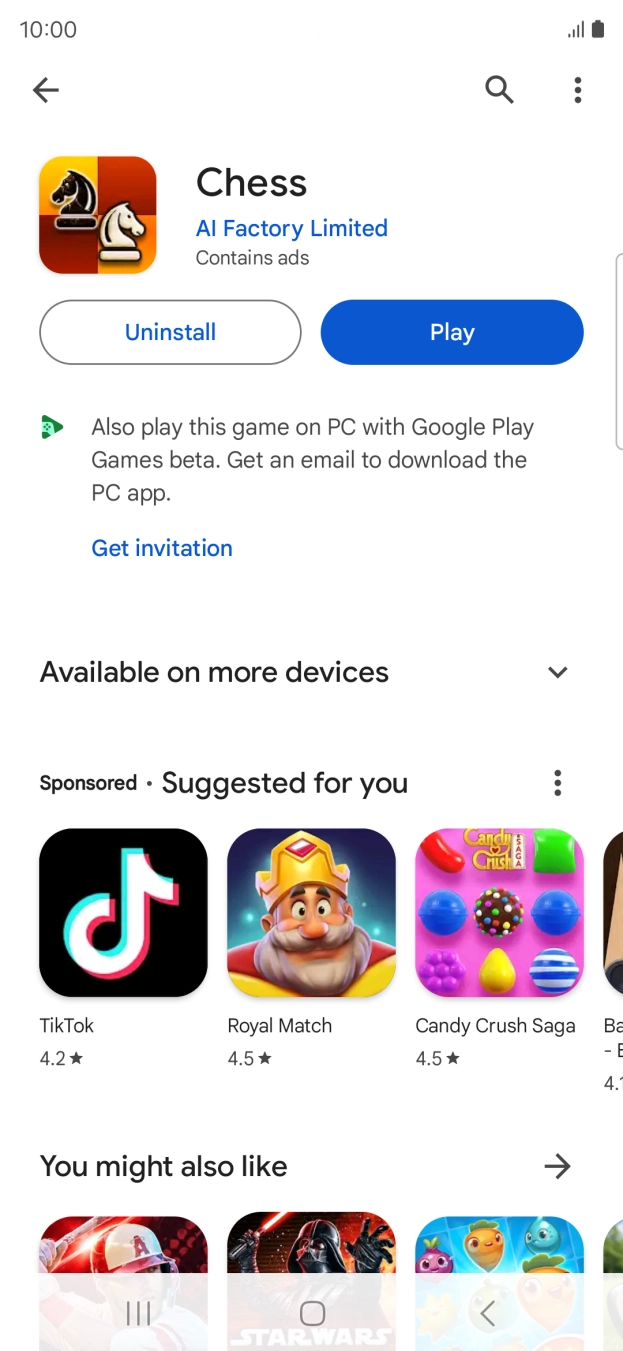 Press the Home key to return to the home screen.