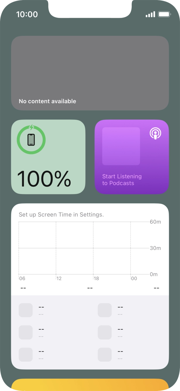 Slide your finger upwards on the screen. Slide your finger upwards on the screen.