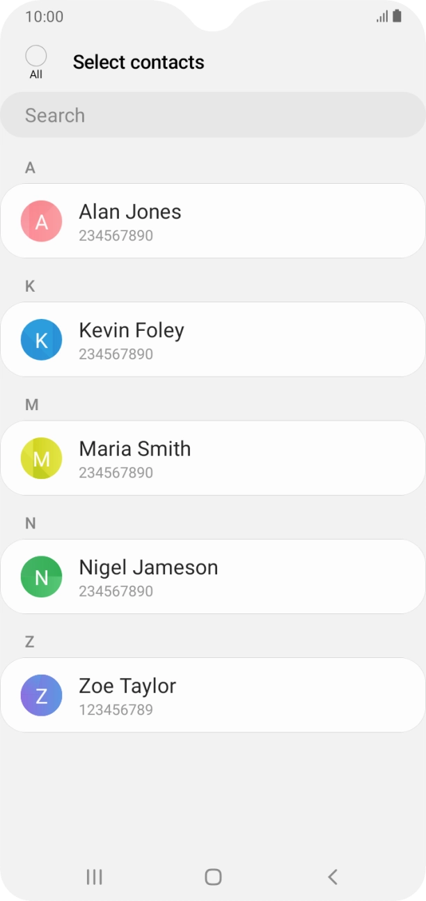 Press the field above 'All'.