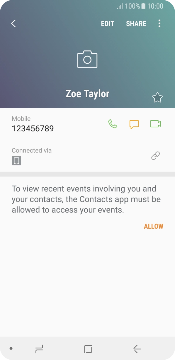 Press the Home key to return to the home screen.