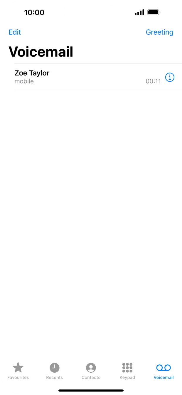 Press the required message.