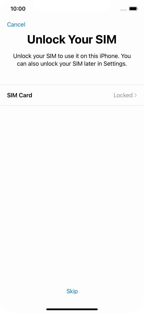 Press SIM Card.