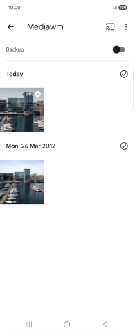 Go to the media content you want to cast from your phone.