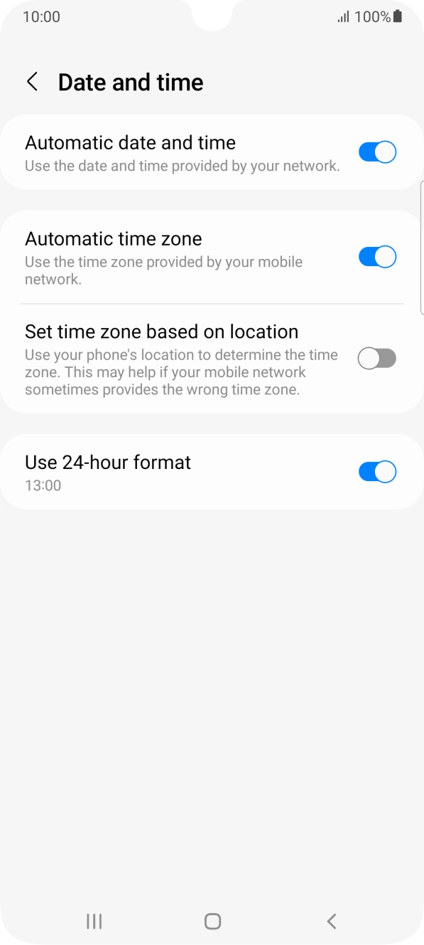 Press the Home key to return to the home screen.