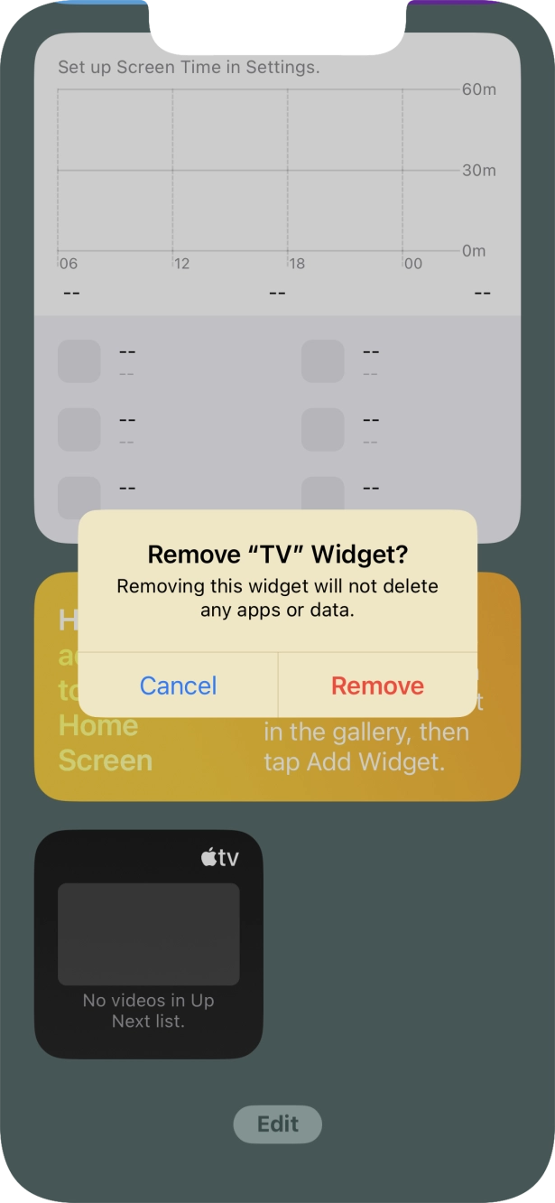 Press Remove. Press Remove.