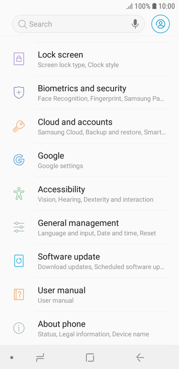 Press Cloud and accounts. Press Cloud and accounts.