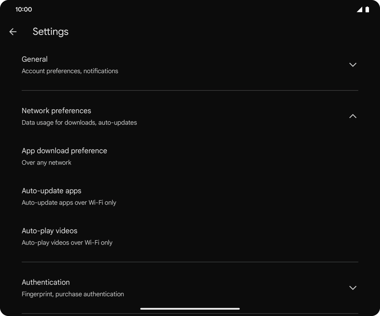 Press Auto-update apps.