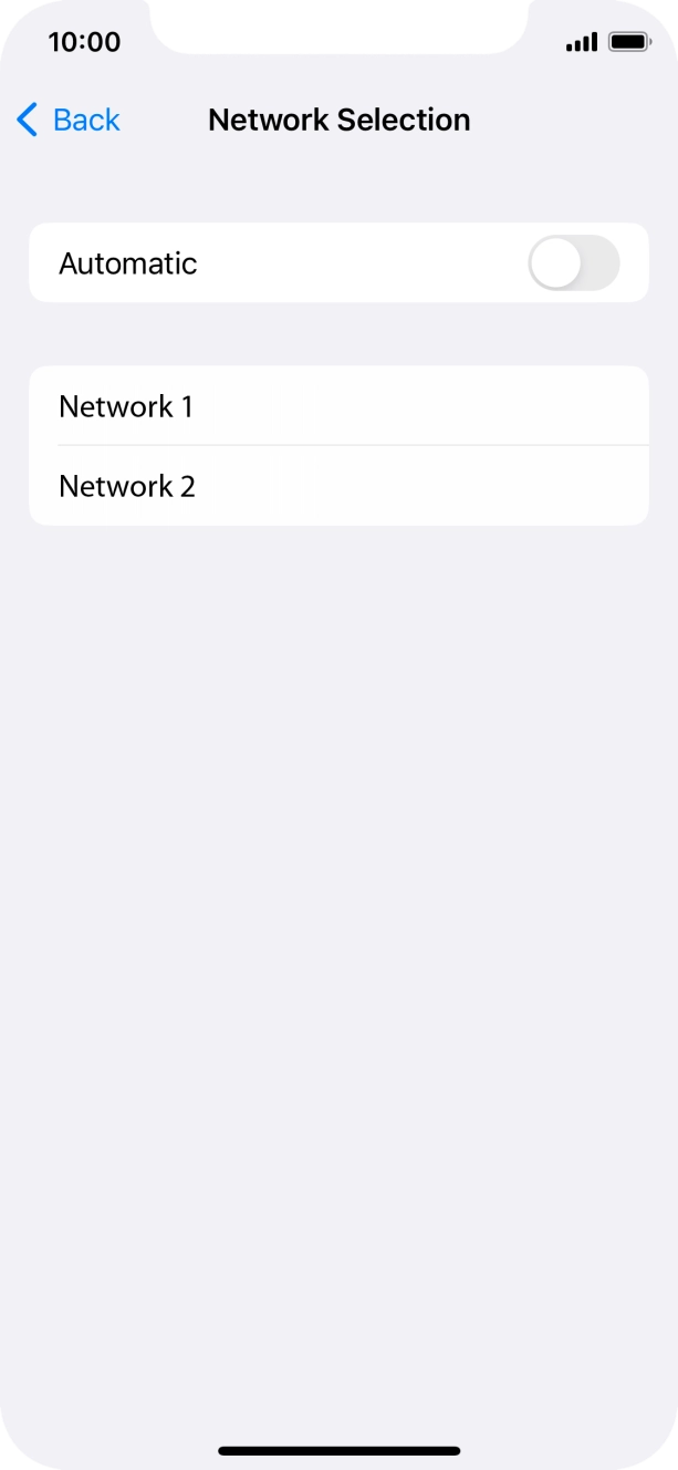 If you turn off the function, press the required network. If you turn off the function, press the required network.