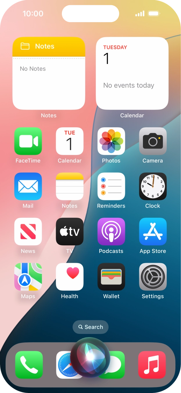 Say, in your own words, what you would like your phone to do, e.g.: CAMERA, CALL [contact], SEARCH THE WEB FOR [information].
