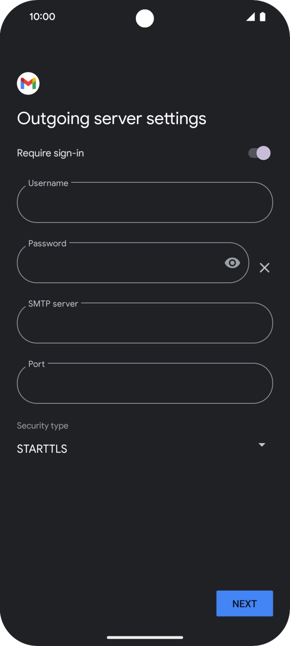 Press the indicator next to 'Require sign-in' to turn on the function.