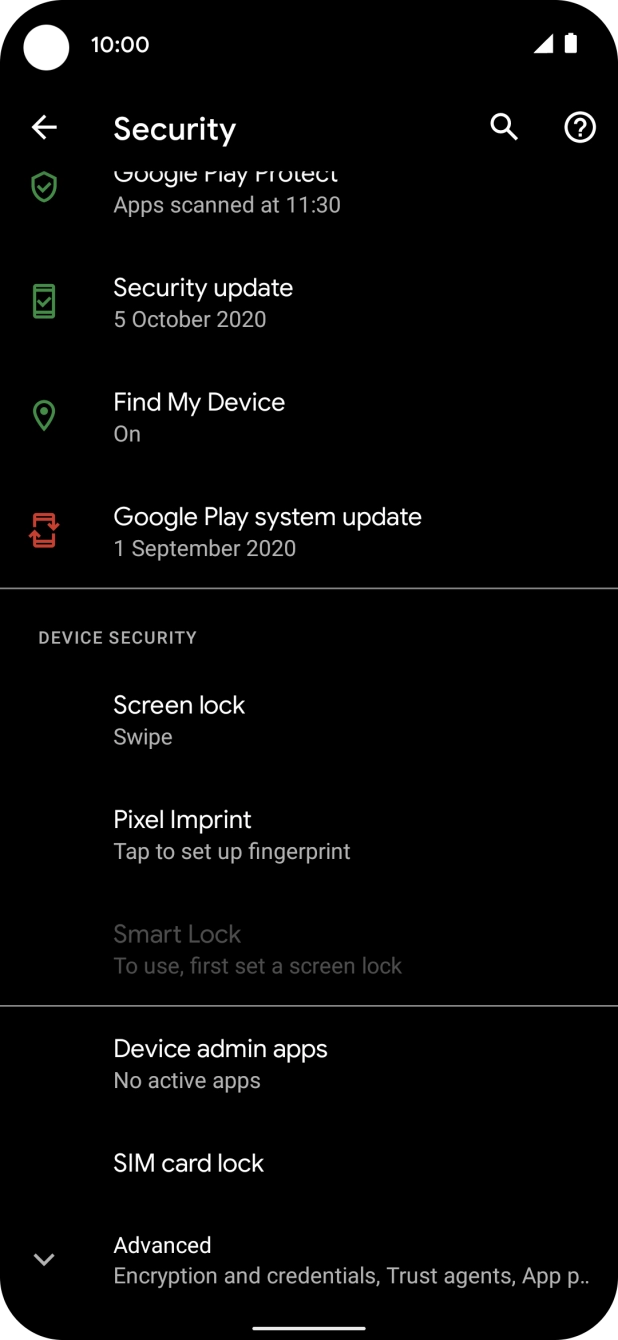Press SIM card lock.