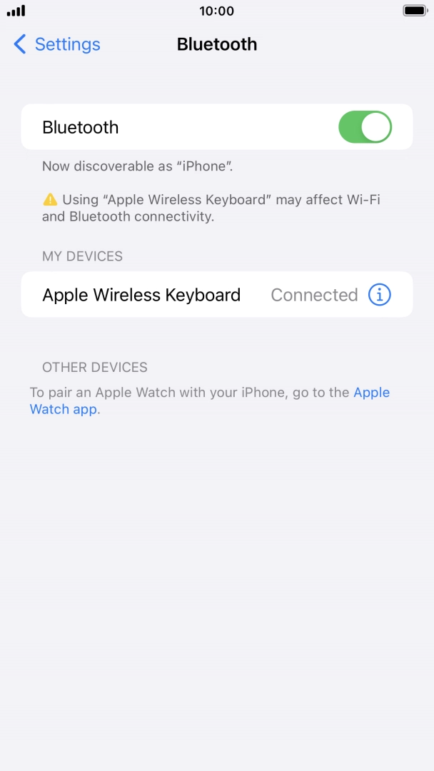 Press the Home key to return to the home screen.