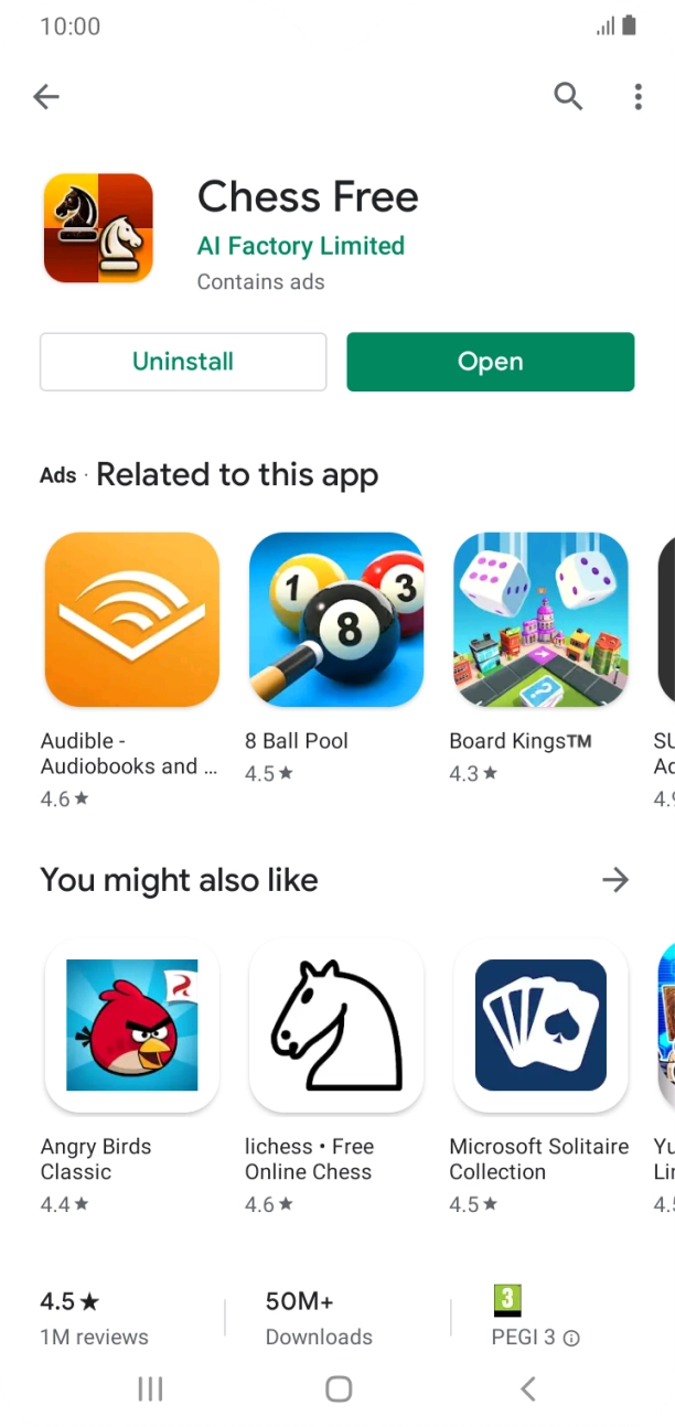 Press the Home key to return to the home screen.