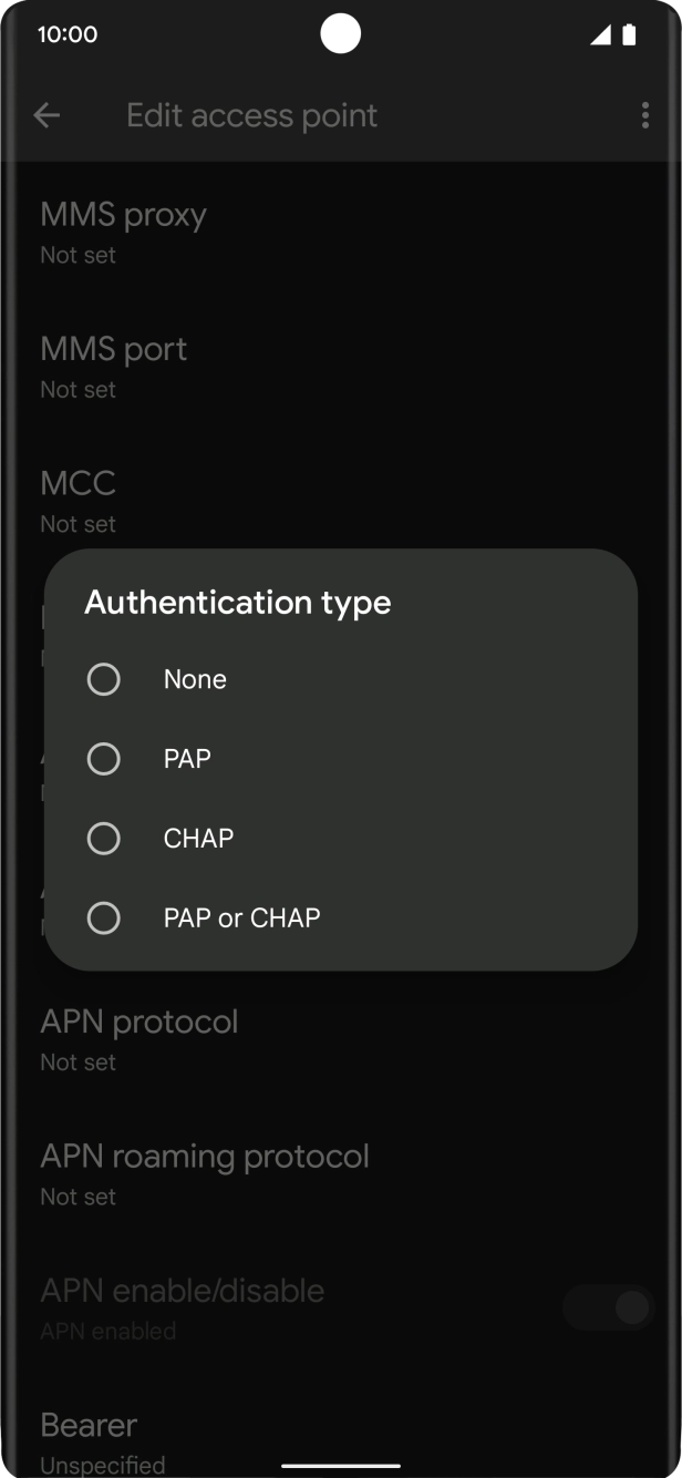 Press PAP. Press PAP.