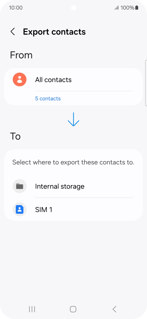 Press the name of the SIM. Press the name of the SIM.