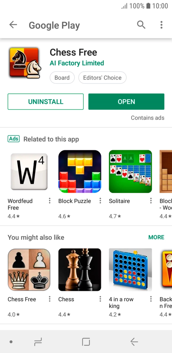 Press the Home key to return to the home screen.