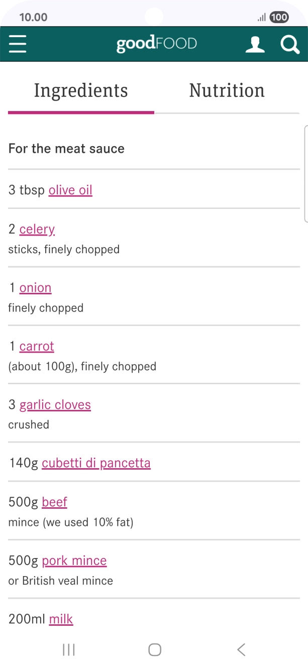 Go to the required screen.