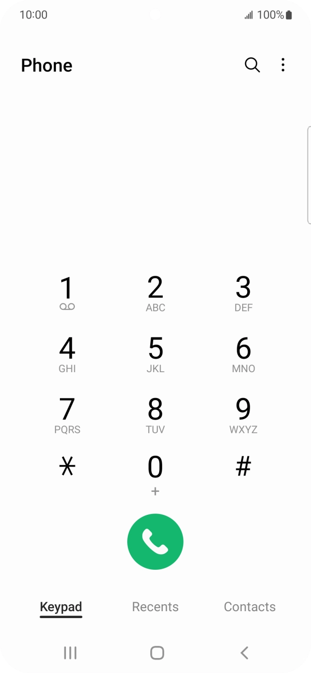 Press the menu icon. Press the menu icon.