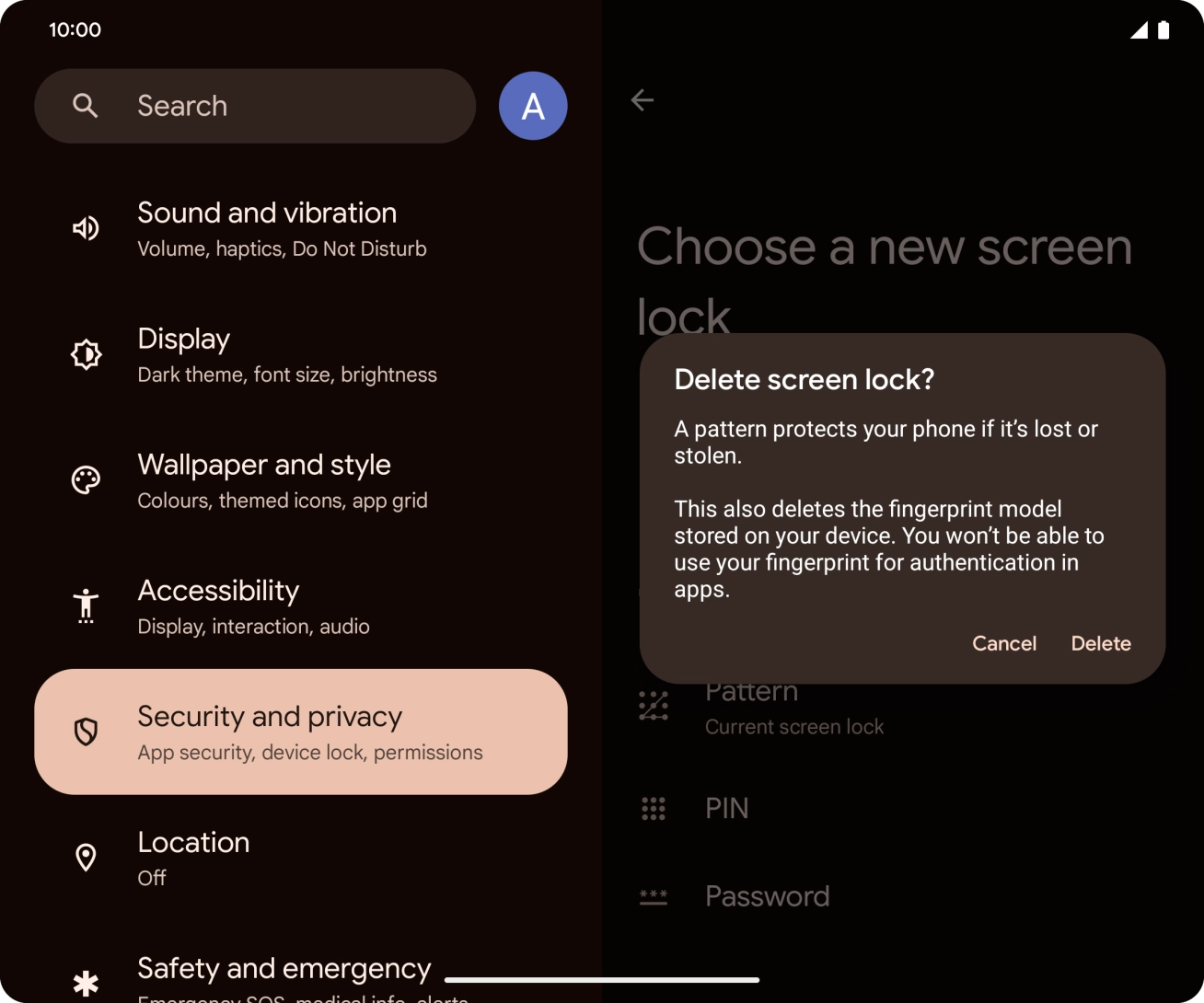 Press Delete. Press Delete.