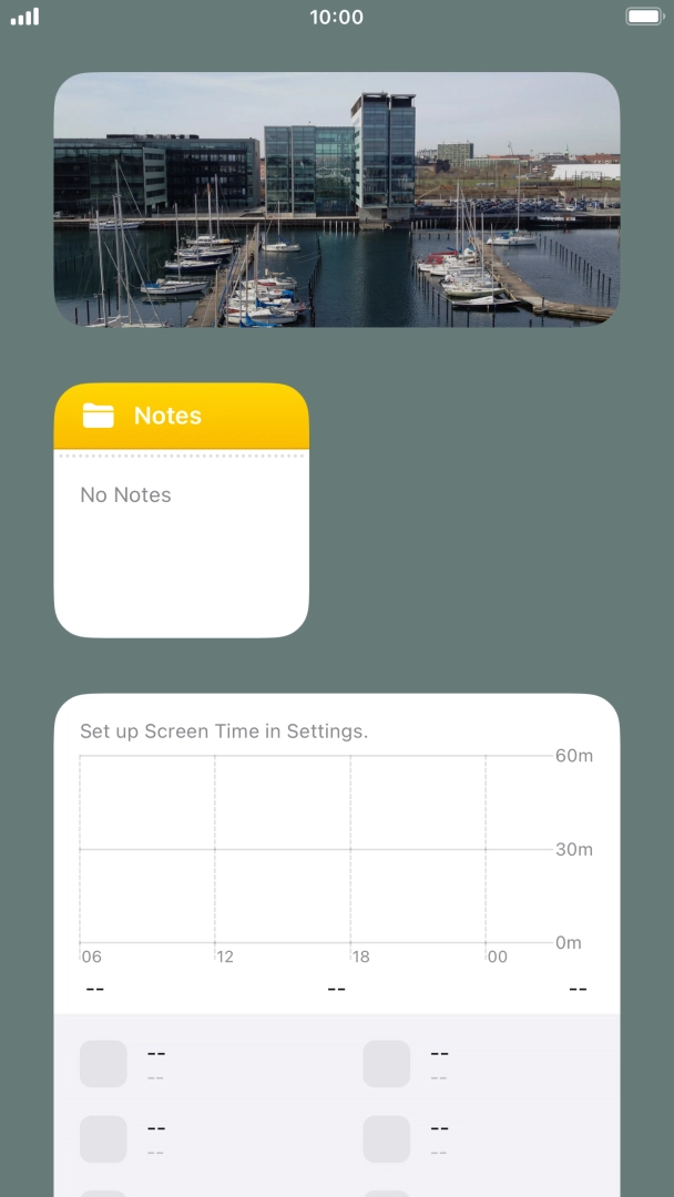 Press and hold the required Widget Stack. Press and hold the required Widget Stack.