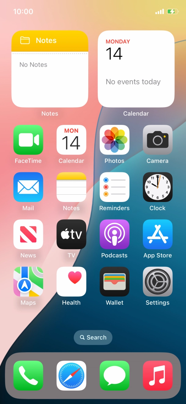 When the battery charging icon is displayed, charging is in progress.