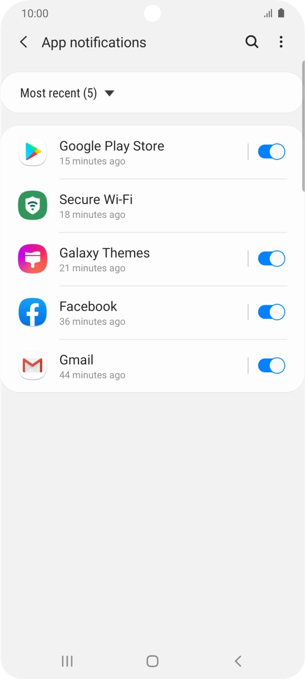 Press the drop down list. Press the drop down list.