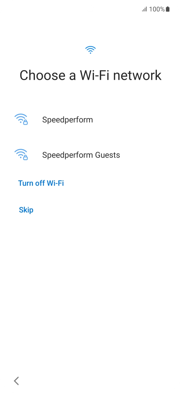 Press the required WiFi network.