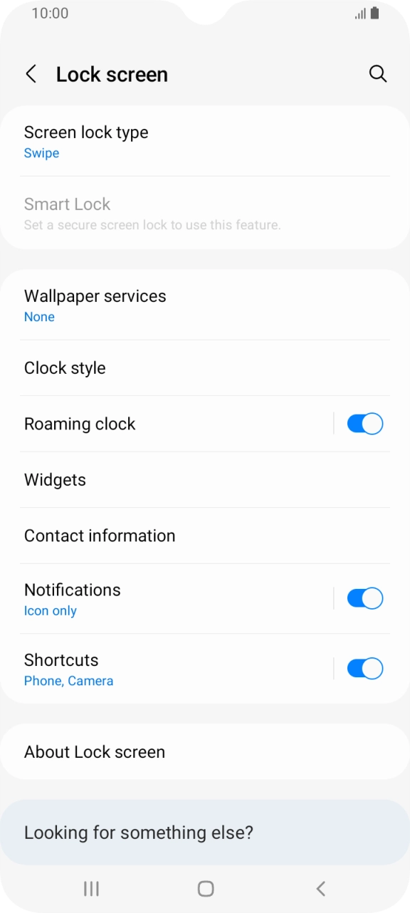 Press Screen lock type.