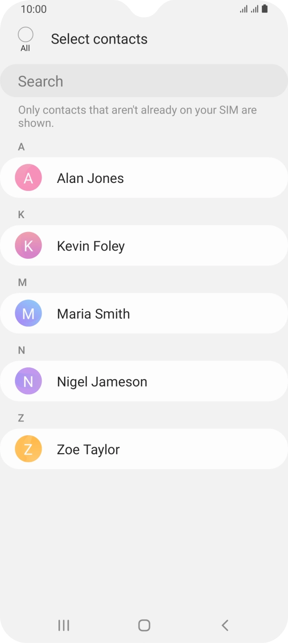Press the field above 'All'.