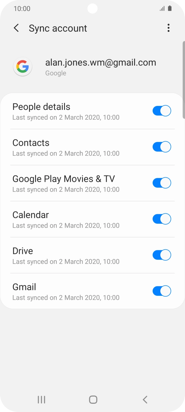 Press the Home key to return to the home screen.