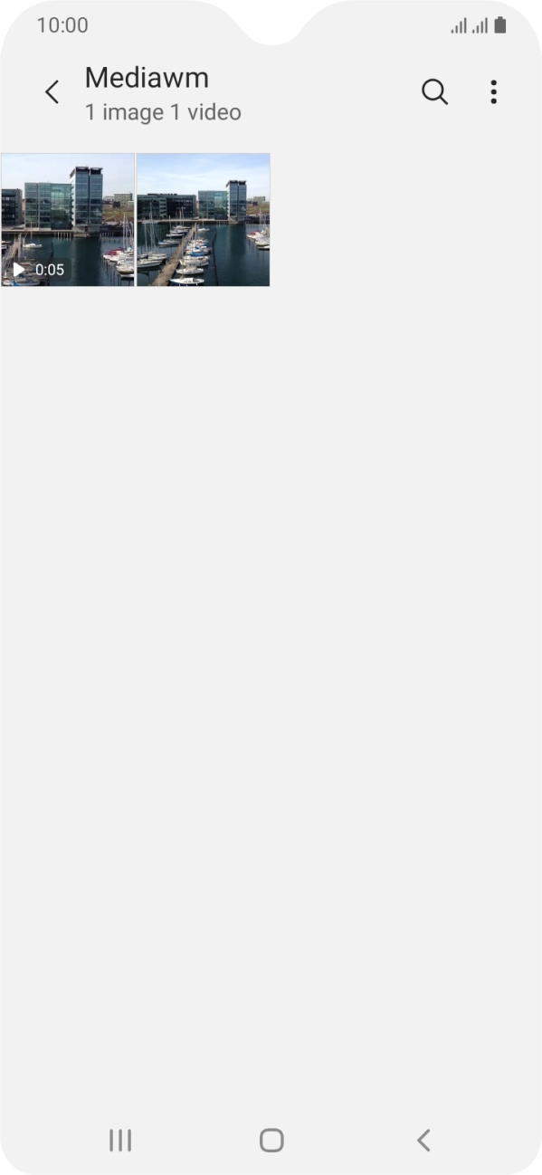Press and hold any picture or video clip. Press and hold any picture or video clip.