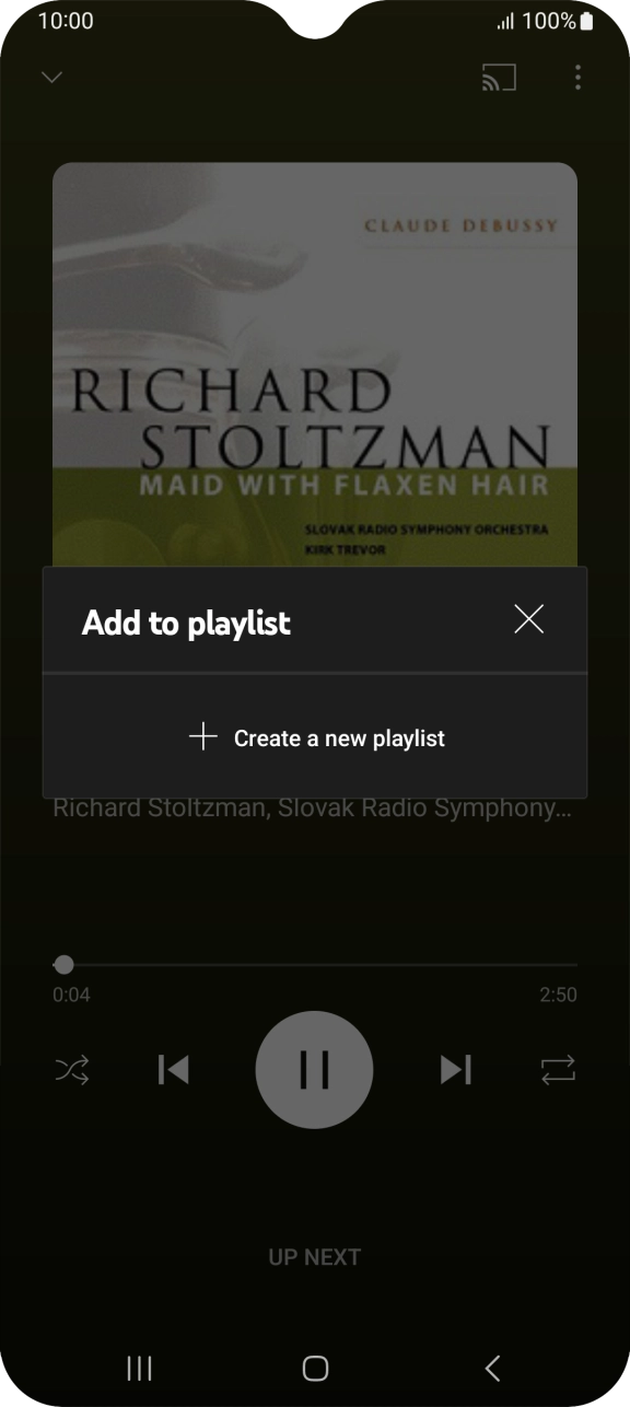 Press Create a new playlist.