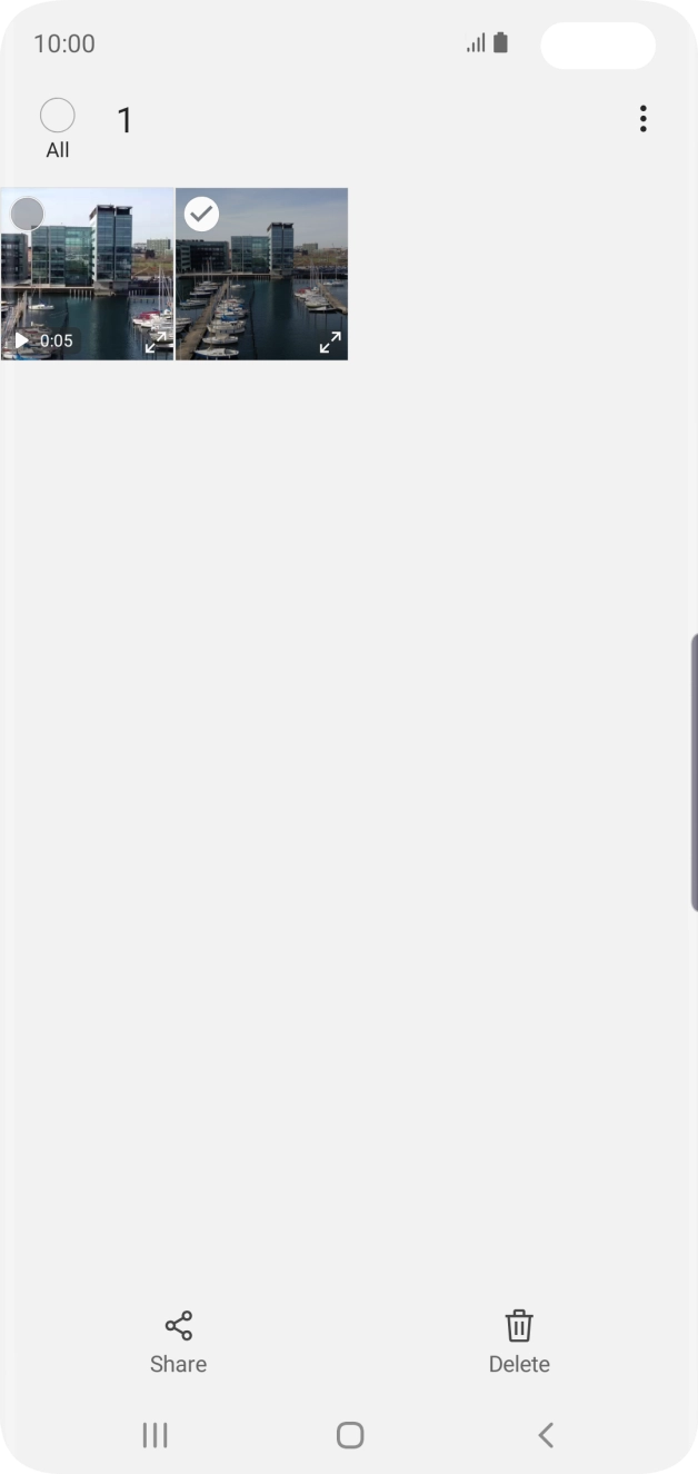 Press the field above 'All'. Press the field above 'All'.